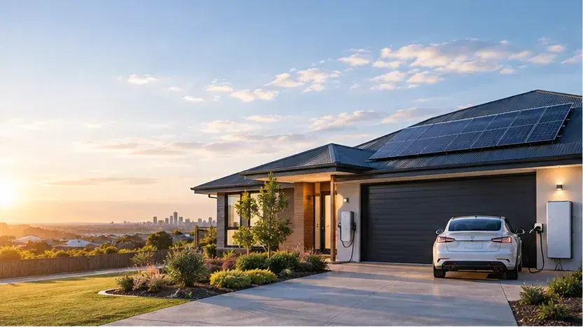 Melbourne home with rooftop solar, EV charger and battery